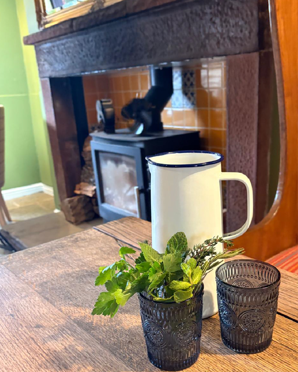 Fireside pub interior