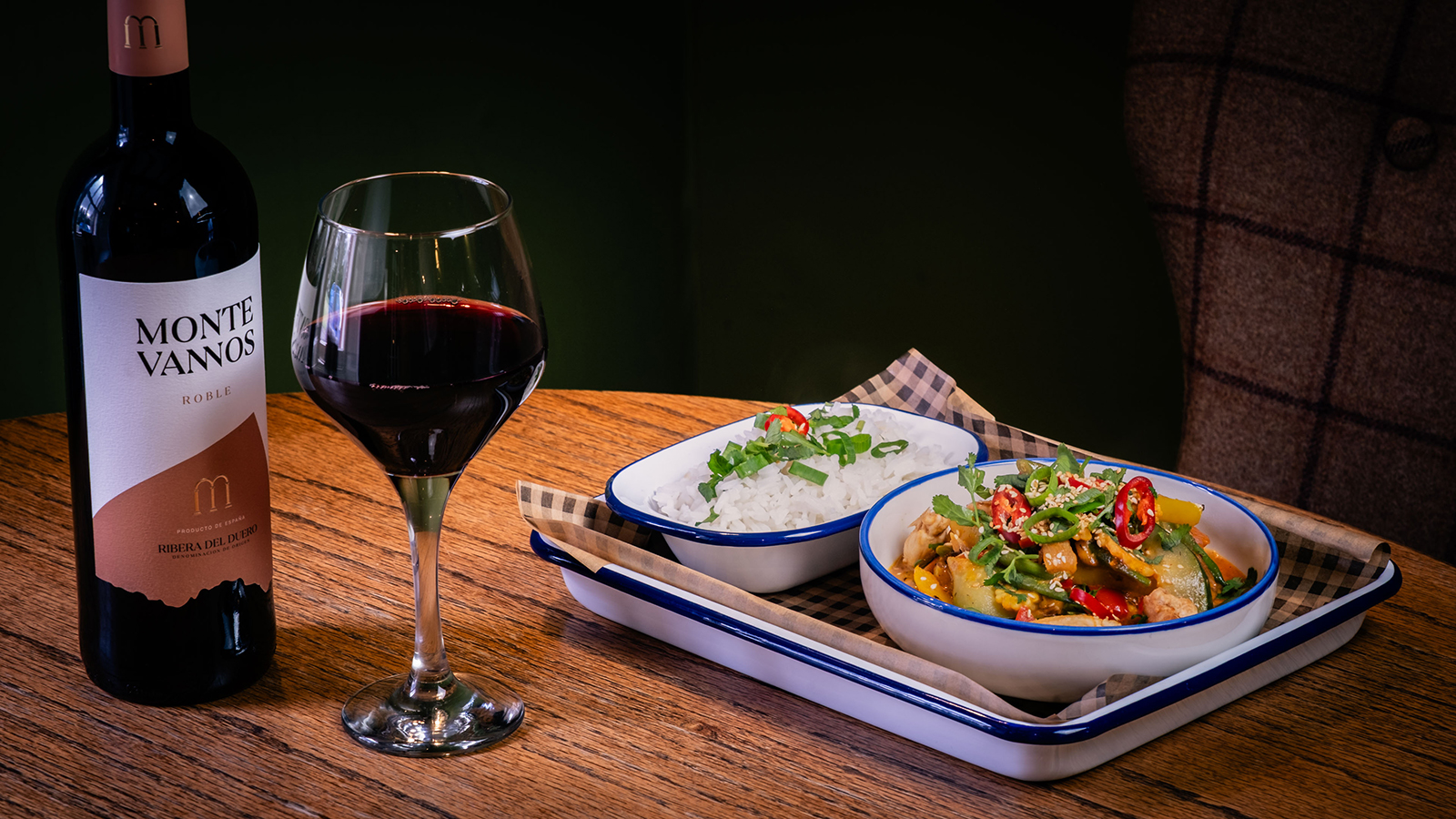 Thai curry at The Shepherds Inn
